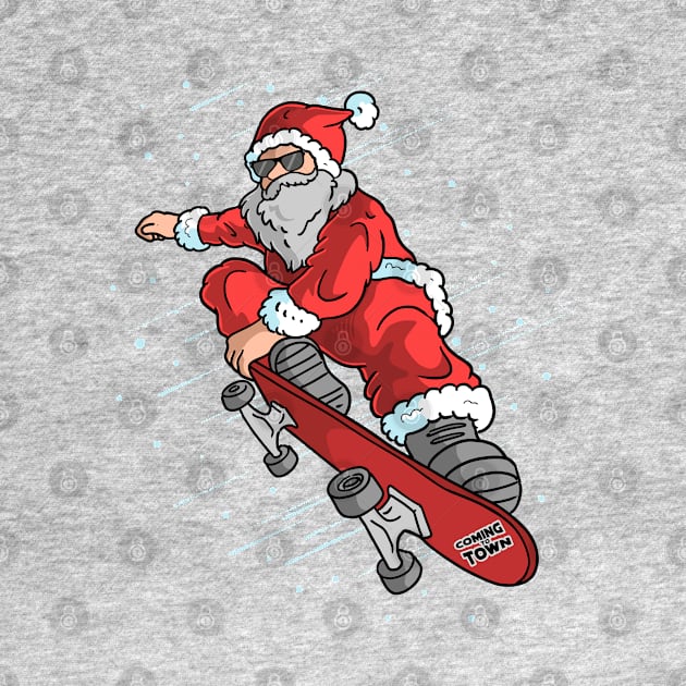 Skater Santa by la'lunadraw